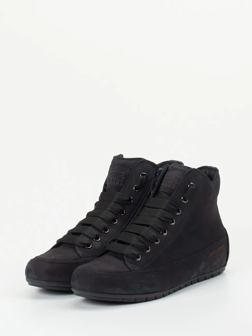 Candice Cooper – High-Top Sneaker aus Nubukleder blau