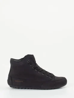 Candice Cooper – High-Top Sneaker aus Nubukleder blau