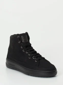 Candice Cooper – High-Top Sneaker aus Nubukleder schwarz