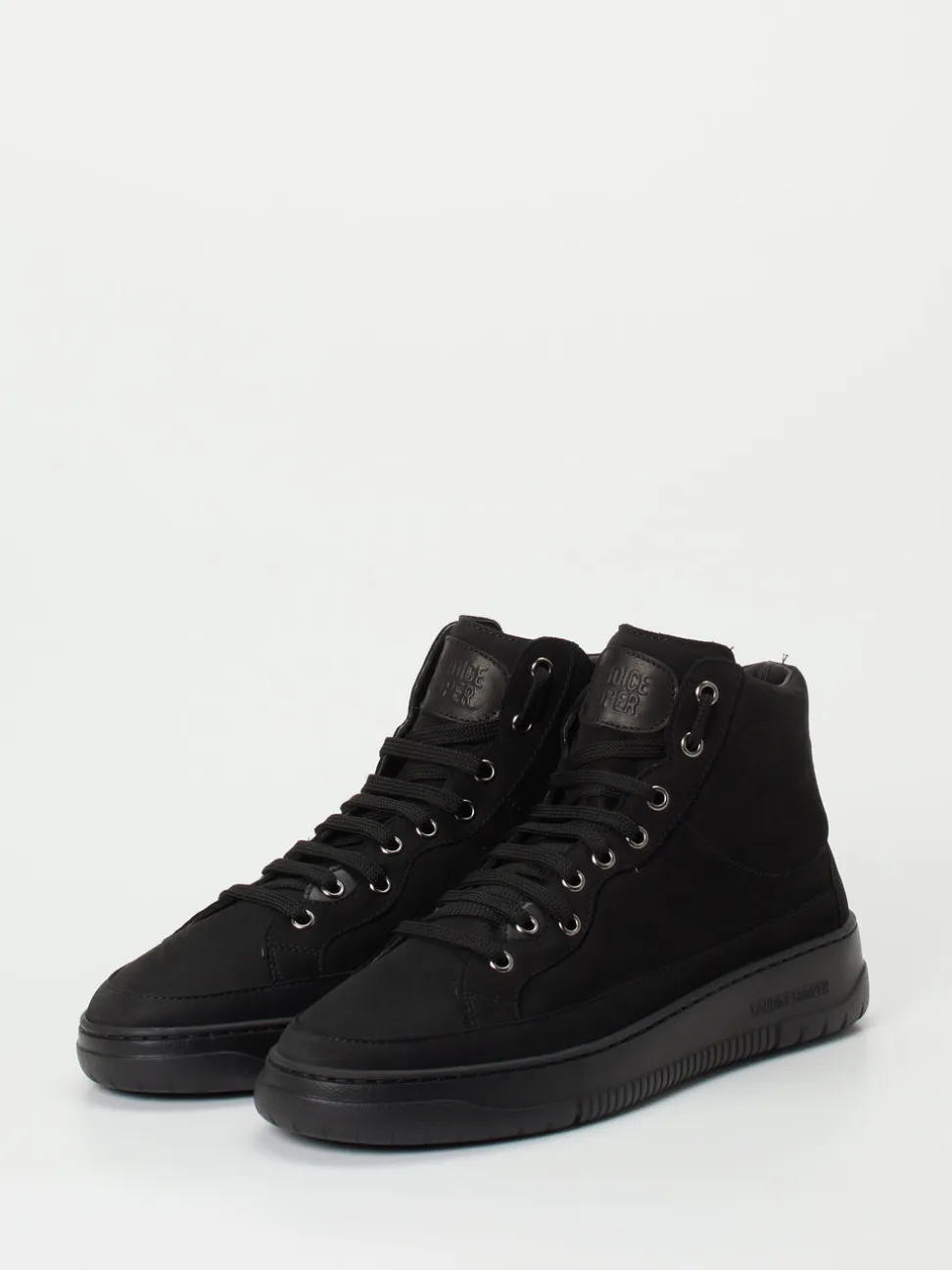 Candice Cooper – High-Top Sneaker aus Nubukleder schwarz