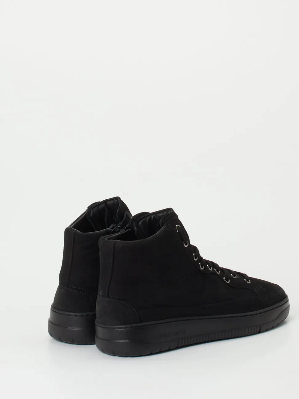 Candice Cooper – High-Top Sneaker aus Nubukleder schwarz
