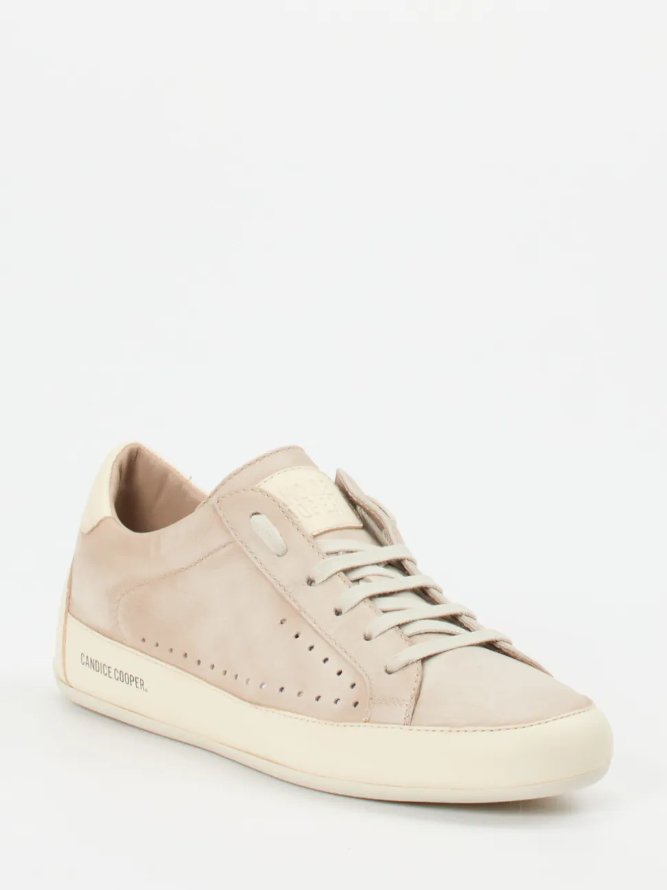 Candice Cooper – Low-Top Sneaker aus Lammleder Beige