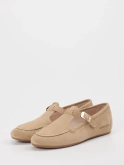 Candice Cooper – Mary Janes aus Veloursleder beigebraun