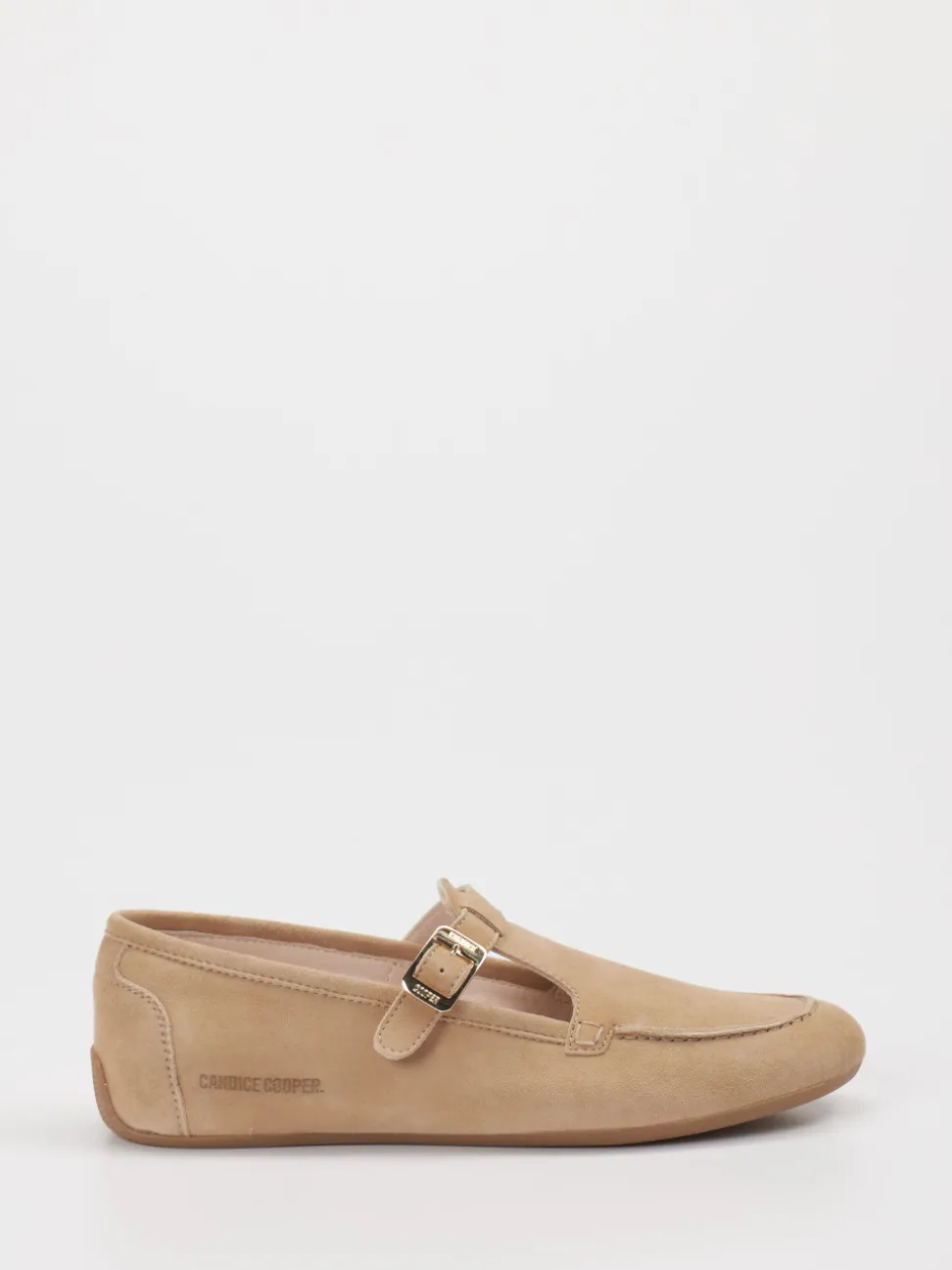 Candice Cooper – Mary Janes aus Veloursleder beigebraun