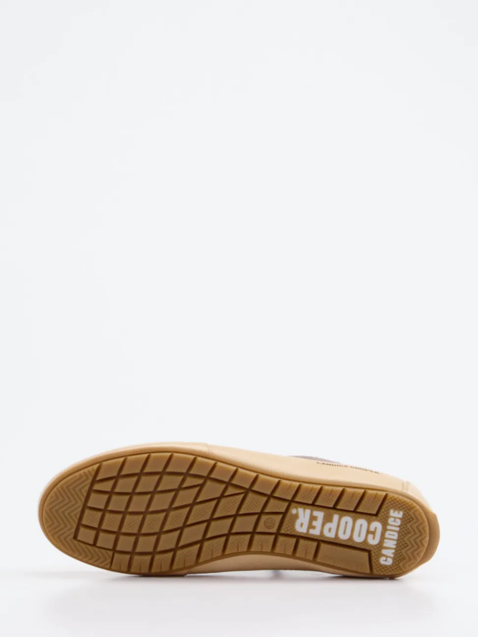 Candice Cooper – Mid-Top Sneaker aus Leder taupe