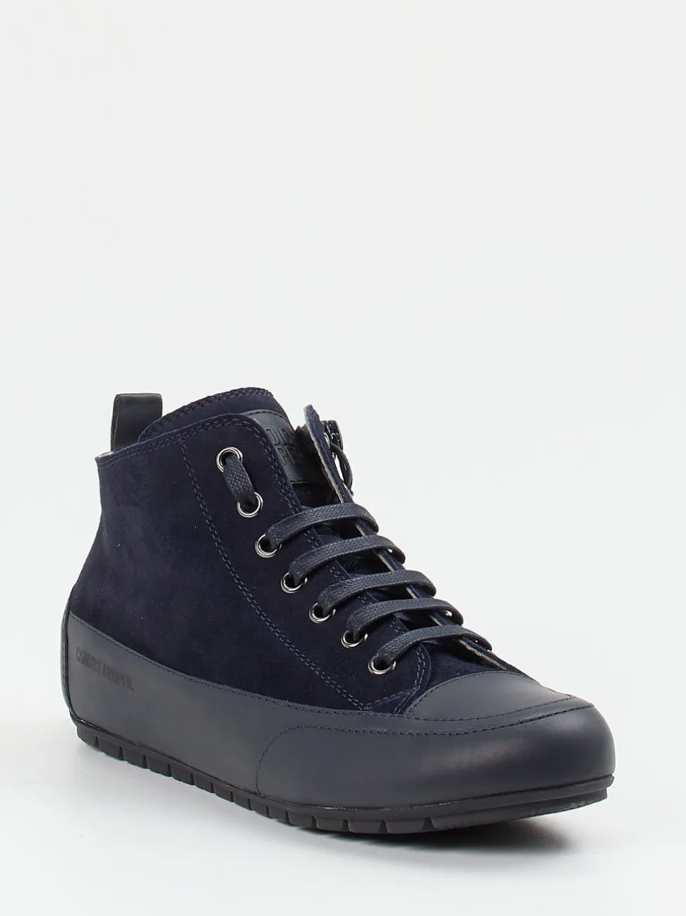 Candice Cooper – Mid-Top-Sneaker aus Veloursleder blau