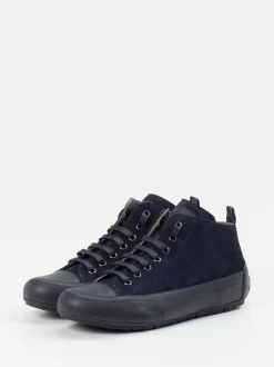 Candice Cooper – Mid-Top-Sneaker aus Veloursleder blau