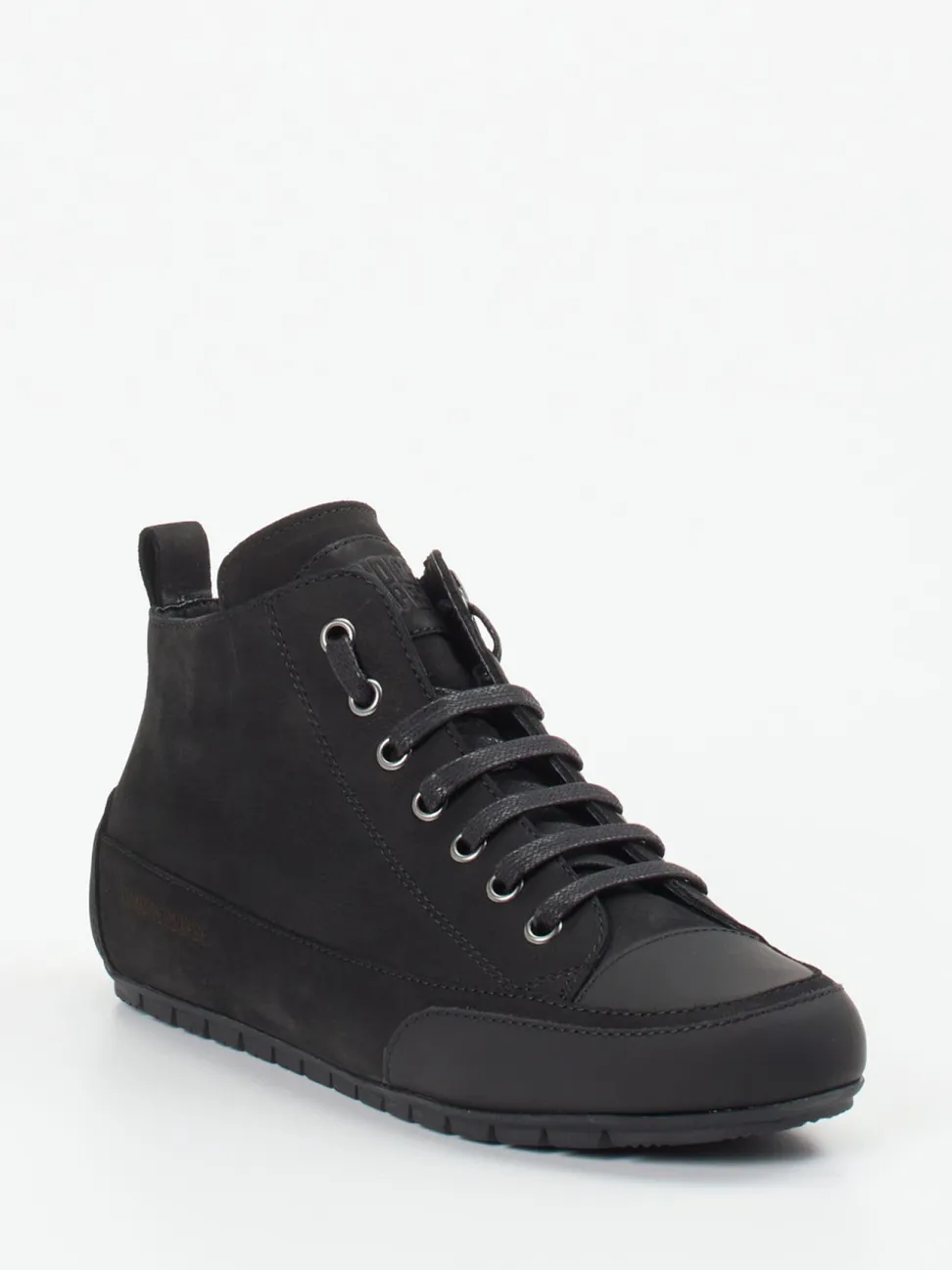 Candice Cooper – Mid-Top-Sneaker aus Nubukleder Schwarz