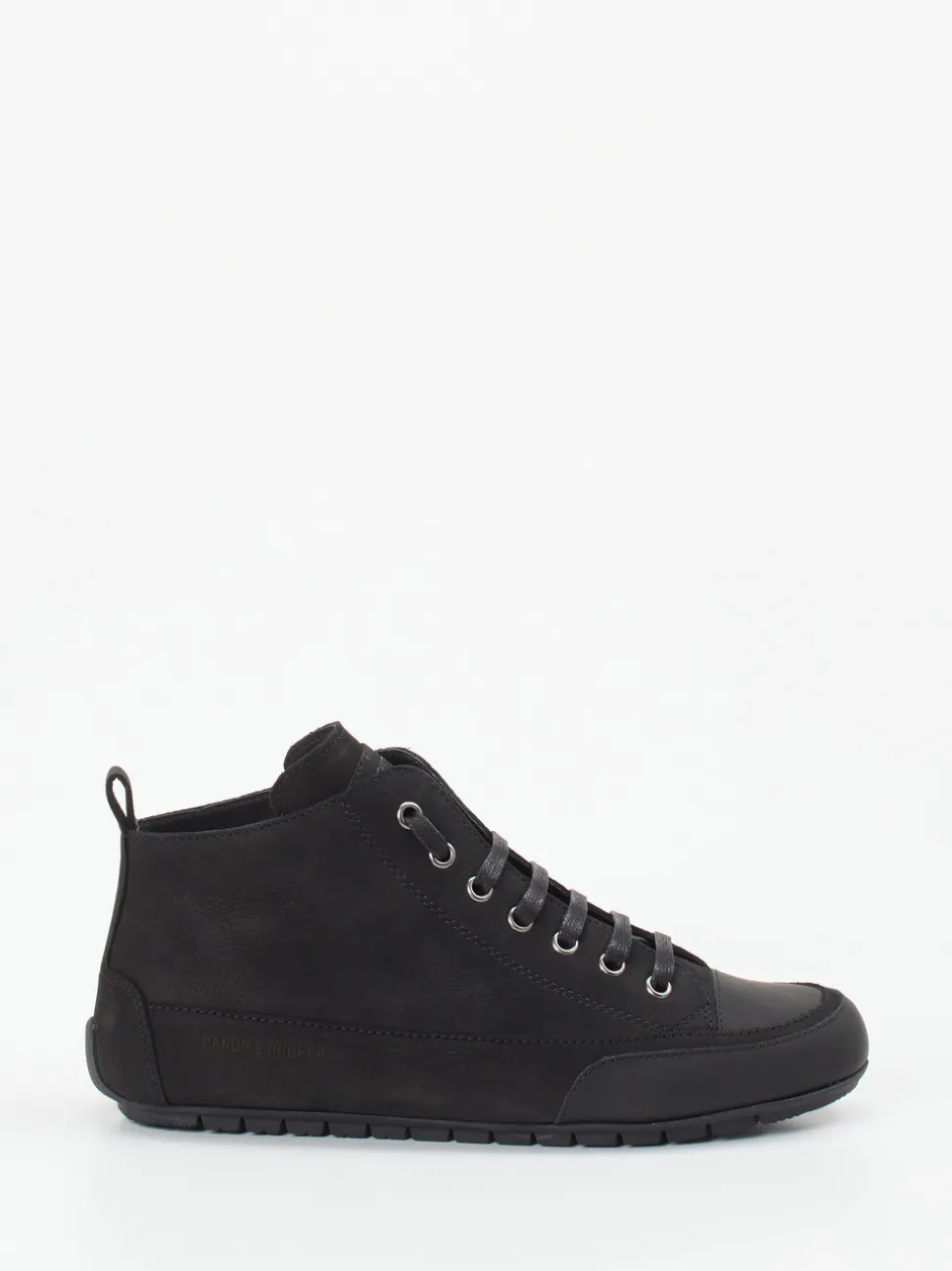 Candice Cooper – Mid-Top-Sneaker aus Nubukleder Schwarz