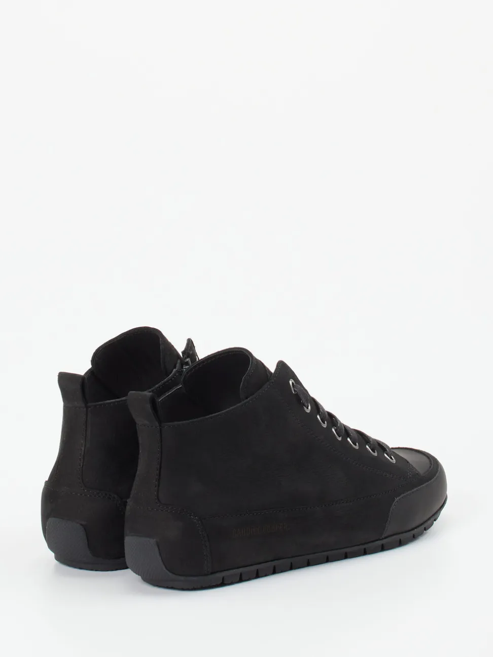 Candice Cooper – Mid-Top-Sneaker aus Nubukleder Schwarz