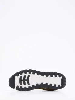 Candice Cooper – Retro-Sneaker aus Veloursleder Olivgrün