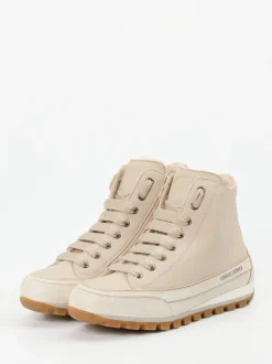 Candice Cooper – Schnürboots aus Kalbleder beige