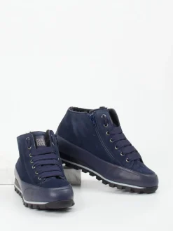 Candice Cooper – Schnürboots aus Nubukleder in Blau