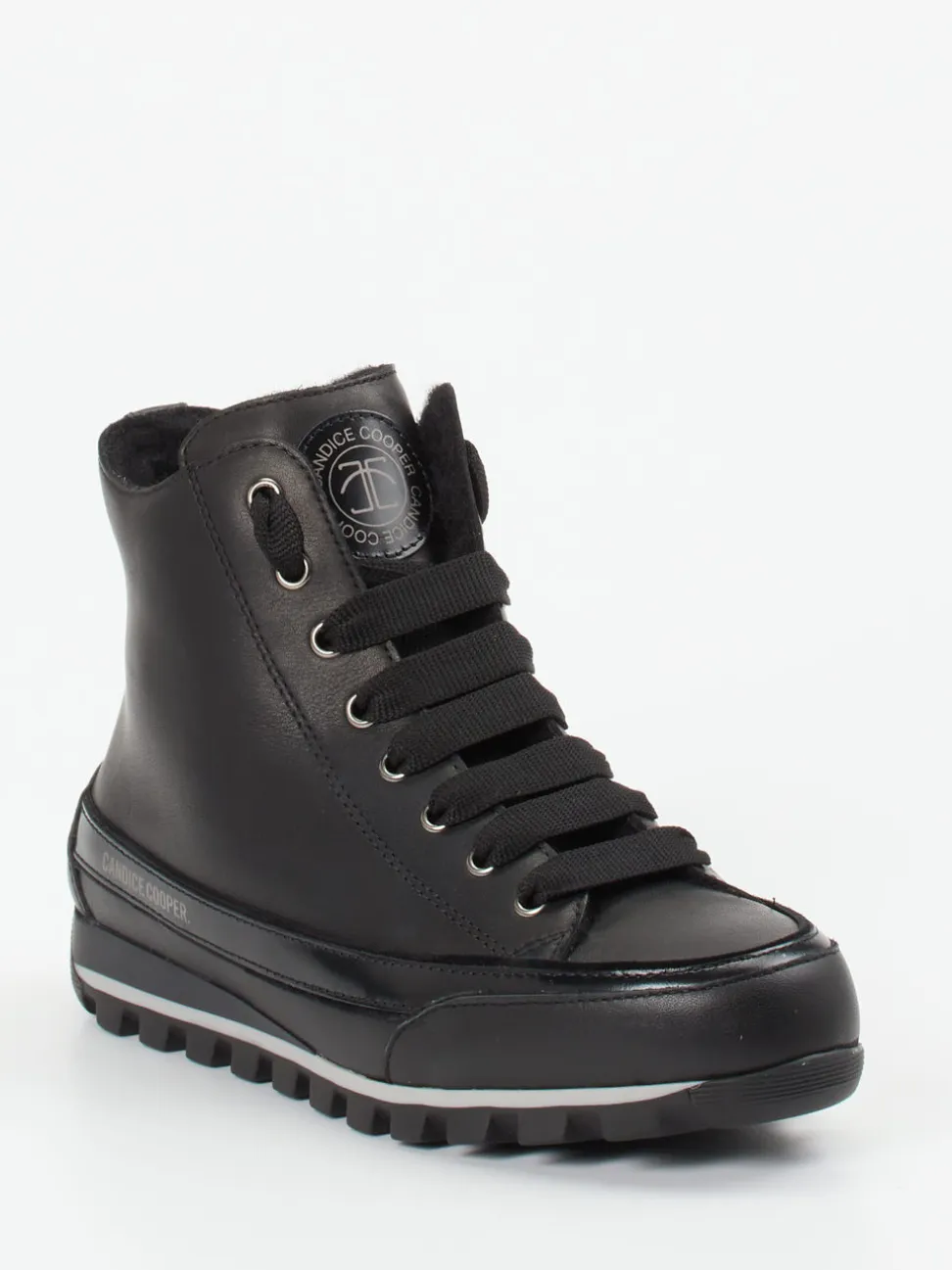 Candice Cooper – Schnürboots aus Kalbleder schwarz