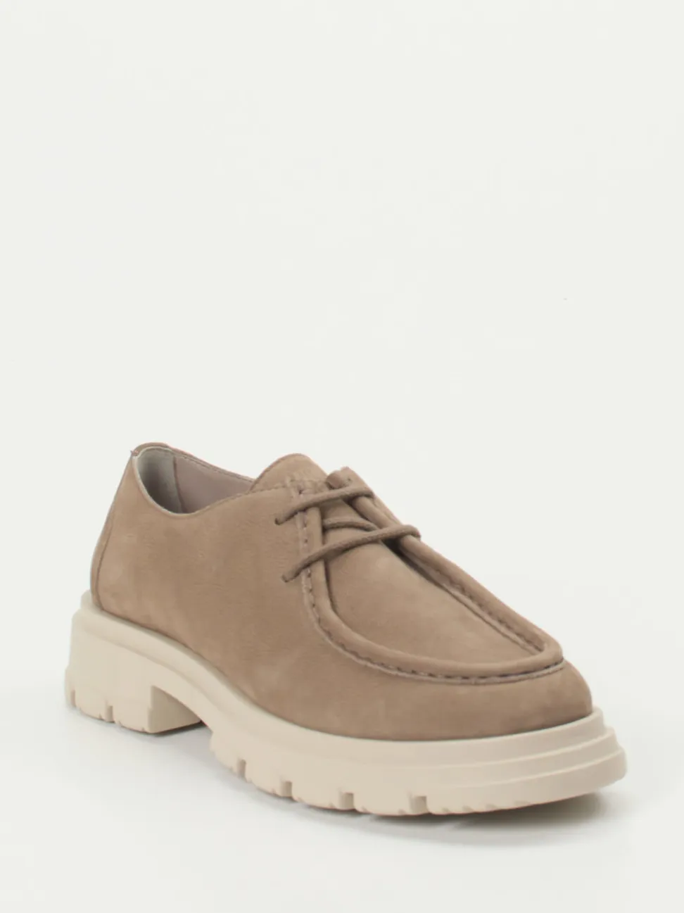 Candice Cooper – Schnürschuh aus Nubukleder sandbeige