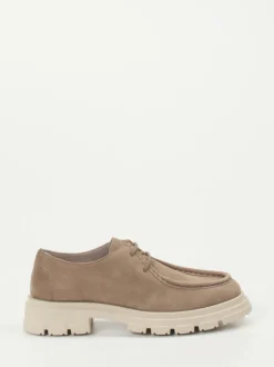 Candice Cooper – Schnürschuh aus Nubukleder sandbeige