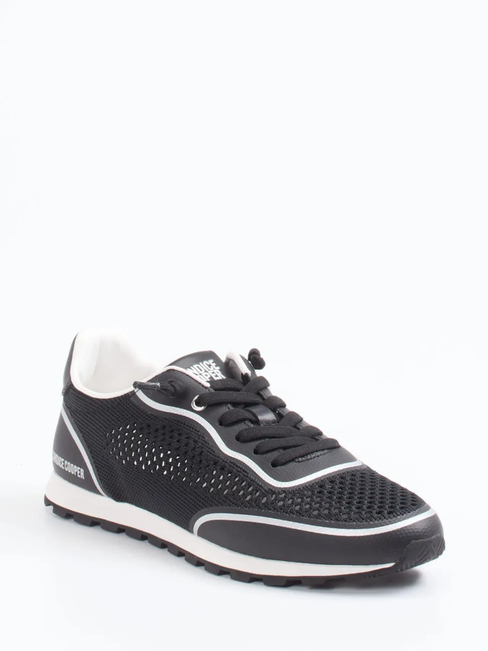 Candice Cooper – Sneaker aus Textil und Veloursleder schwarz