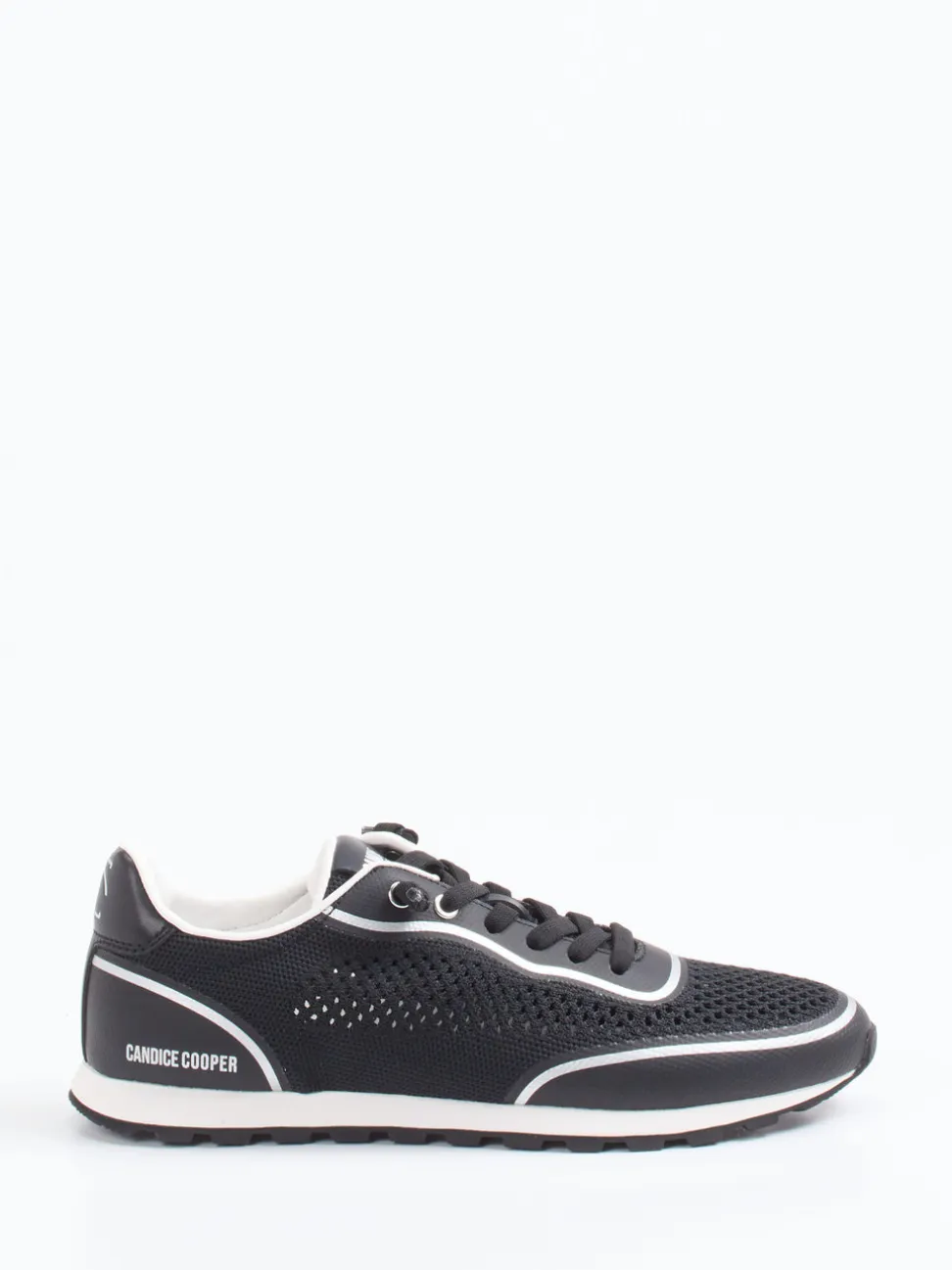 Candice Cooper – Sneaker aus Textil und Veloursleder schwarz