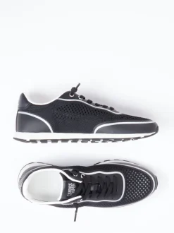 Candice Cooper – Sneaker aus Textil und Veloursleder schwarz
