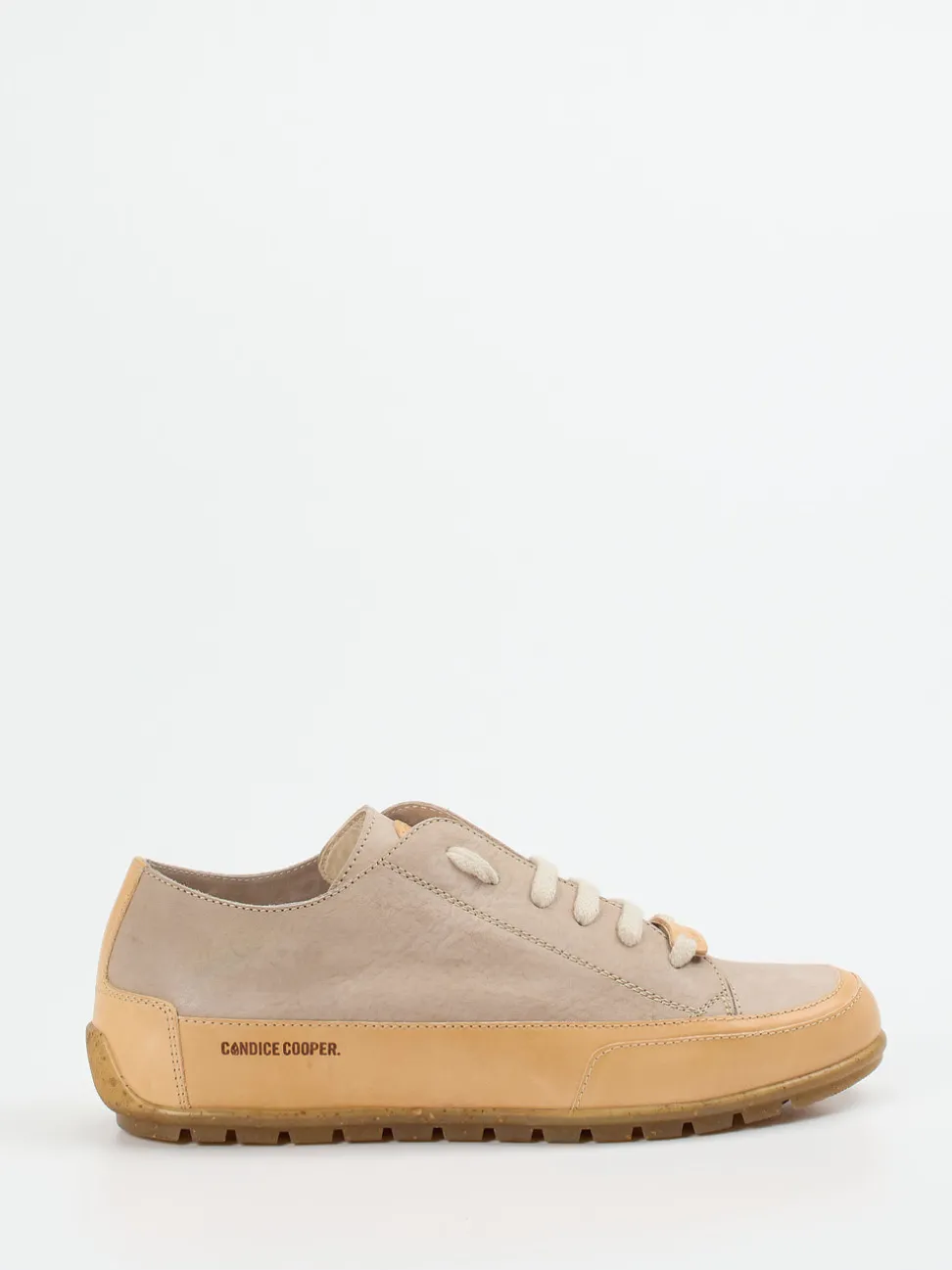 Candice Cooper – Sneaker aus Nubukleder in Naturtönen
