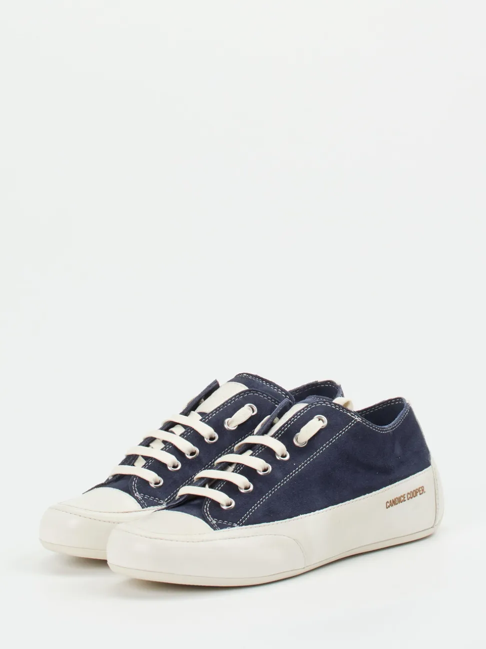 Candice Cooper – Sneaker aus Veloursleder Dunkelblau