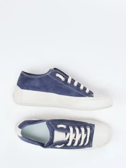 Candice Cooper – Sneaker aus Veloursleder Dunkelblau