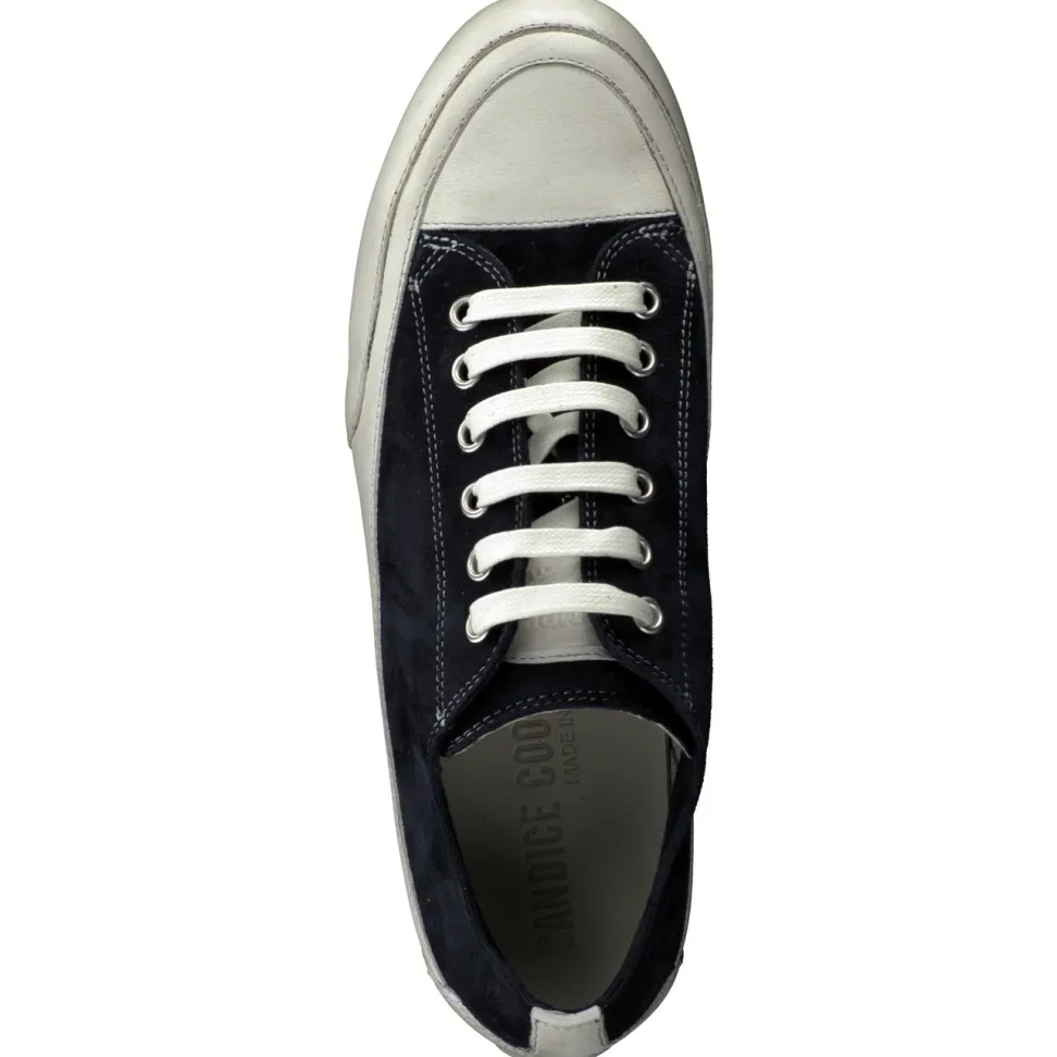 Candice Cooper – Sneaker aus Veloursleder Dunkelblau