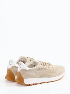 Candice Cooper – Sneaker aus Veloursleder beige