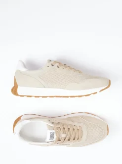 Candice Cooper – Sneaker aus Veloursleder beige