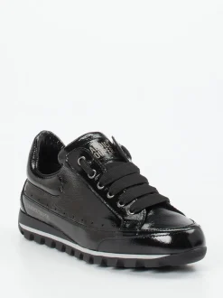 Candice Cooper – Sneaker aus Lackleder Schwarz