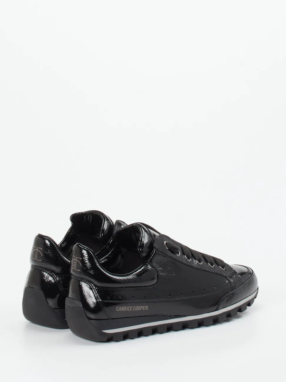 Candice Cooper – Sneaker aus Lackleder Schwarz