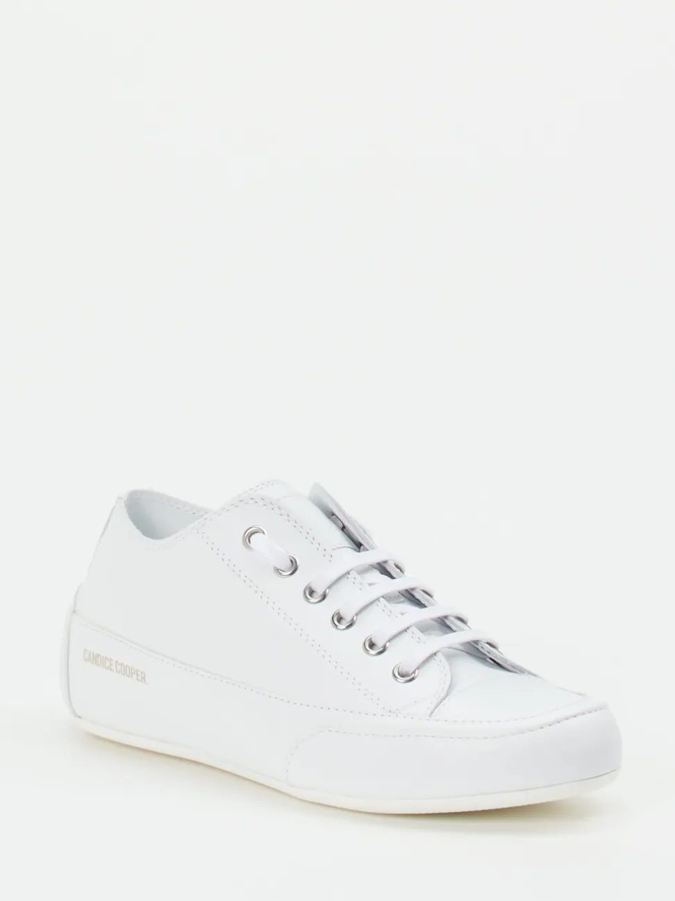 Candice Cooper – Sneaker aus Kalbleder Weiß