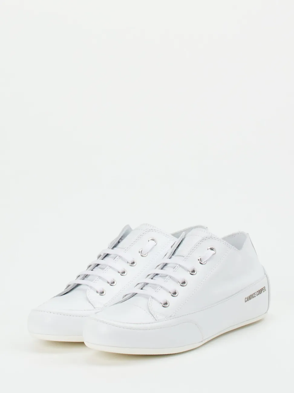 Candice Cooper – Sneaker aus Kalbleder Weiß