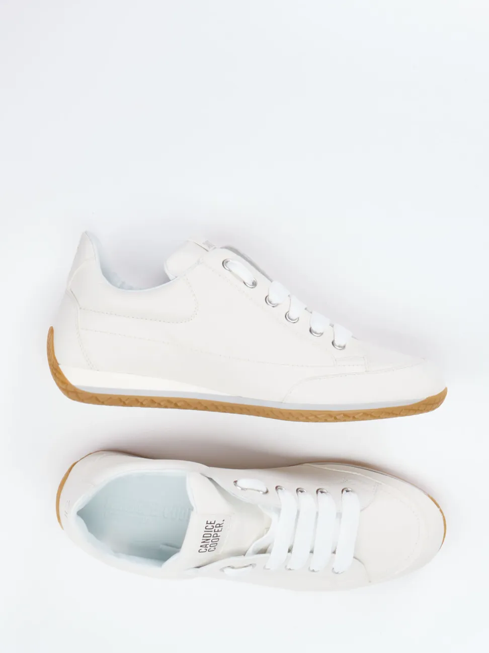 Candice Cooper – Sneaker aus Kalbleder Off-White