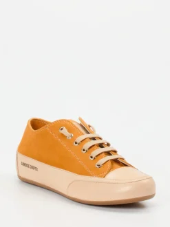 Candice Cooper – Sneaker aus Veloursleder Hellbeige