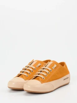 Candice Cooper – Sneaker aus Veloursleder Hellbeige