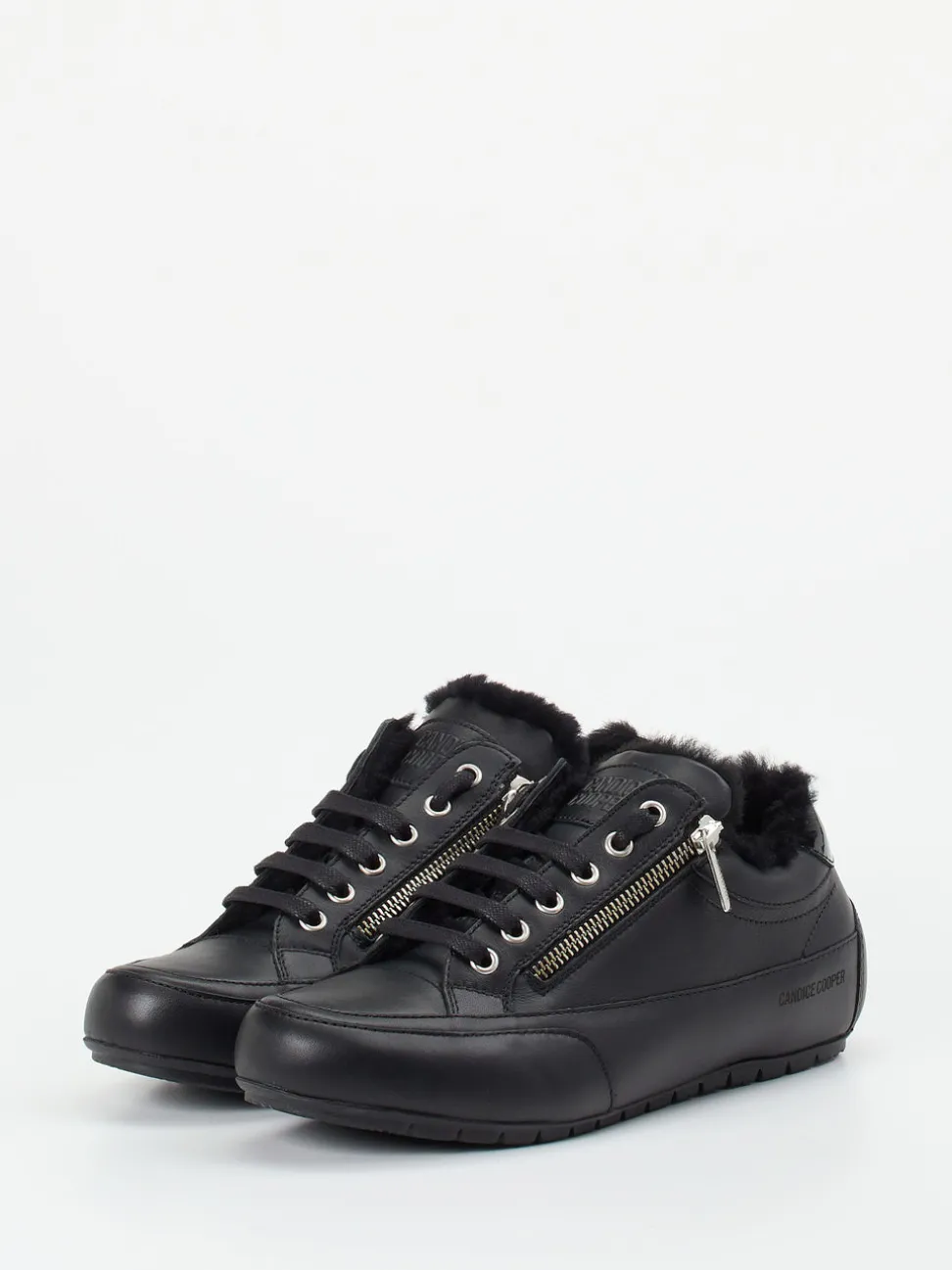 Candice Cooper – Sneaker aus Kalbleder Schwarz