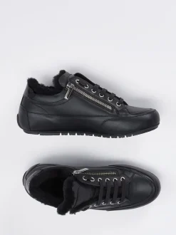 Candice Cooper – Sneaker aus Kalbleder Schwarz