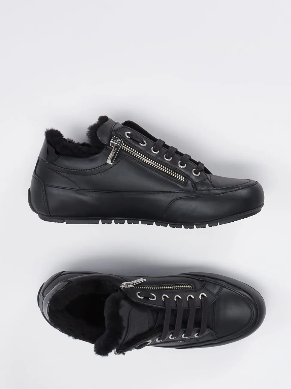Candice Cooper – Sneaker aus Kalbleder Schwarz