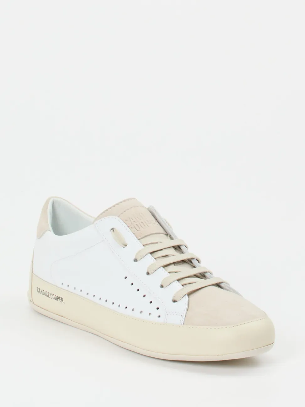 Candice Cooper – Sneaker aus Kalbleder in Beige