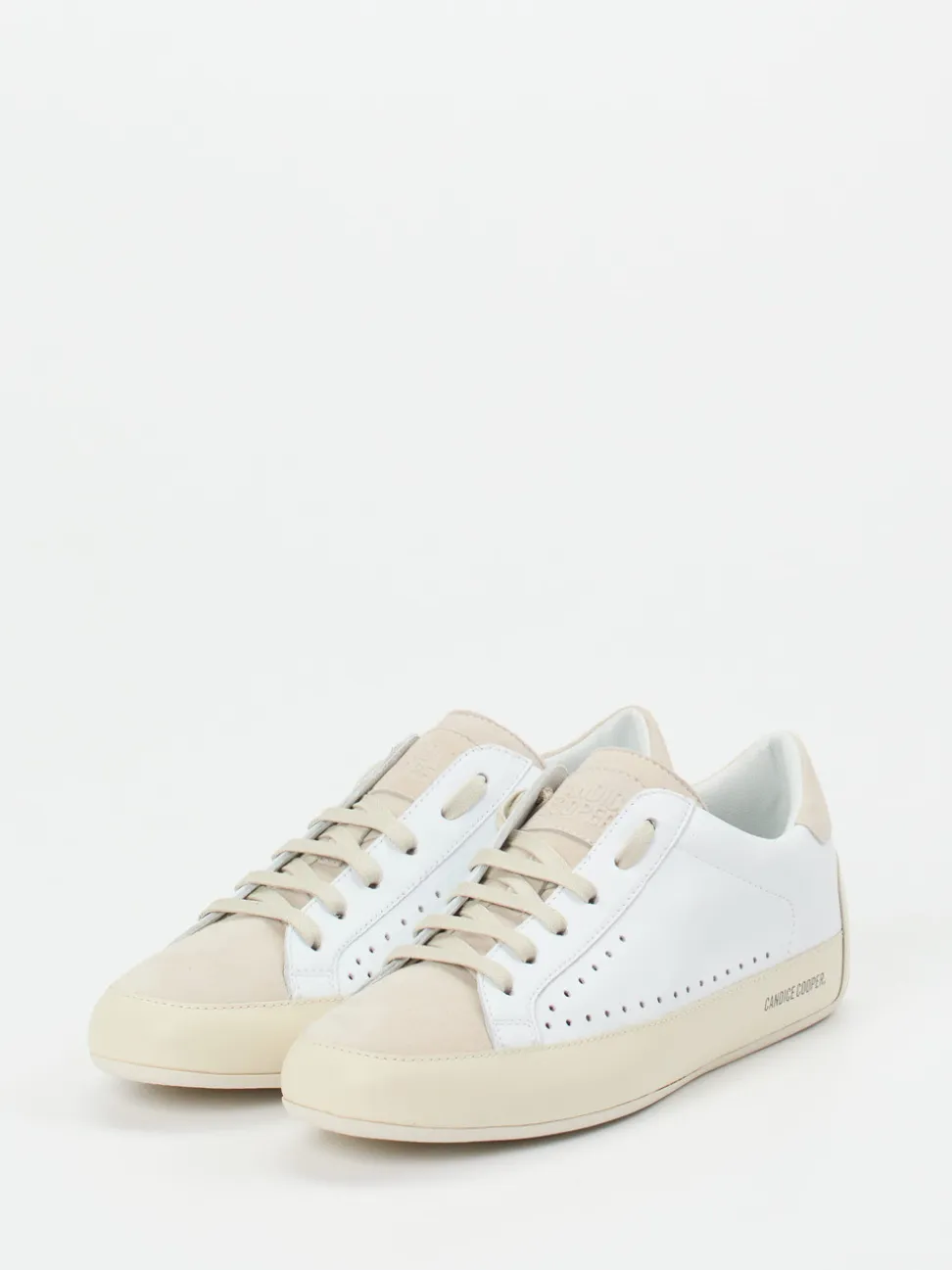 Candice Cooper – Sneaker aus Kalbleder in Beige