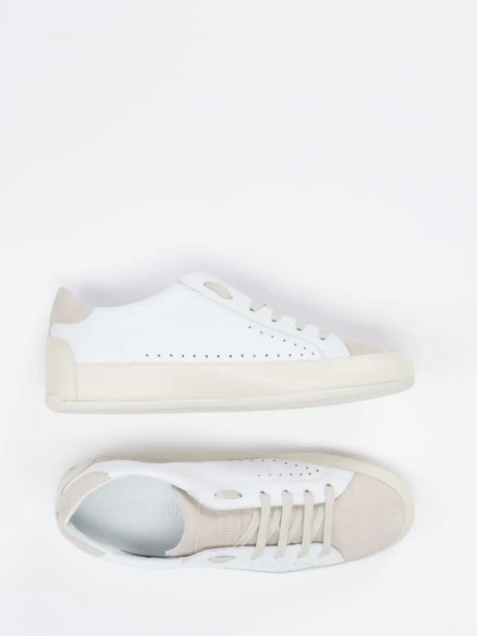 Candice Cooper – Sneaker aus Kalbleder in Beige