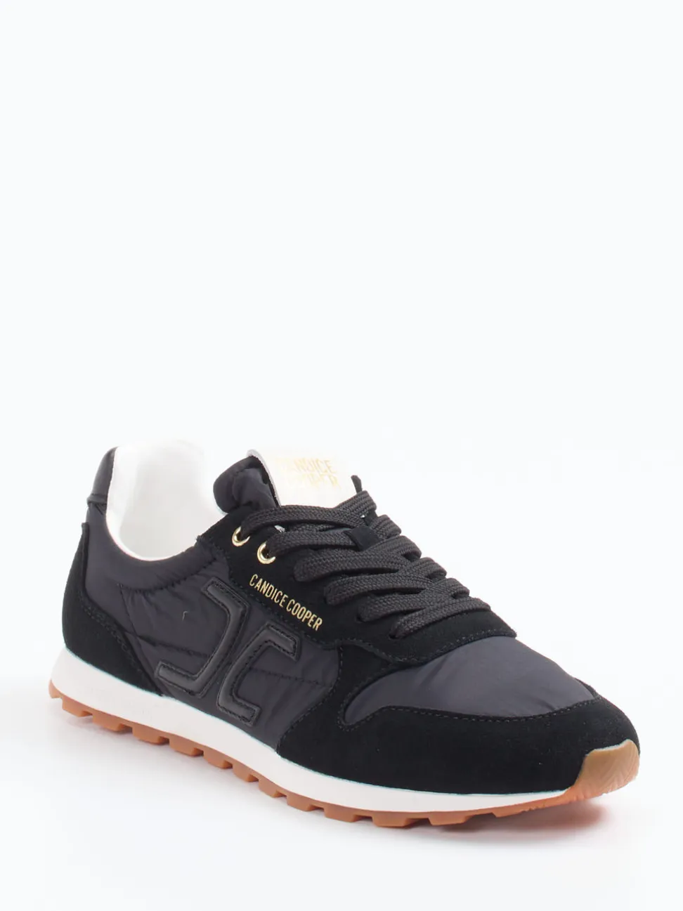 Candice Cooper – Sneaker aus Veloursleder und Nylon schwarz