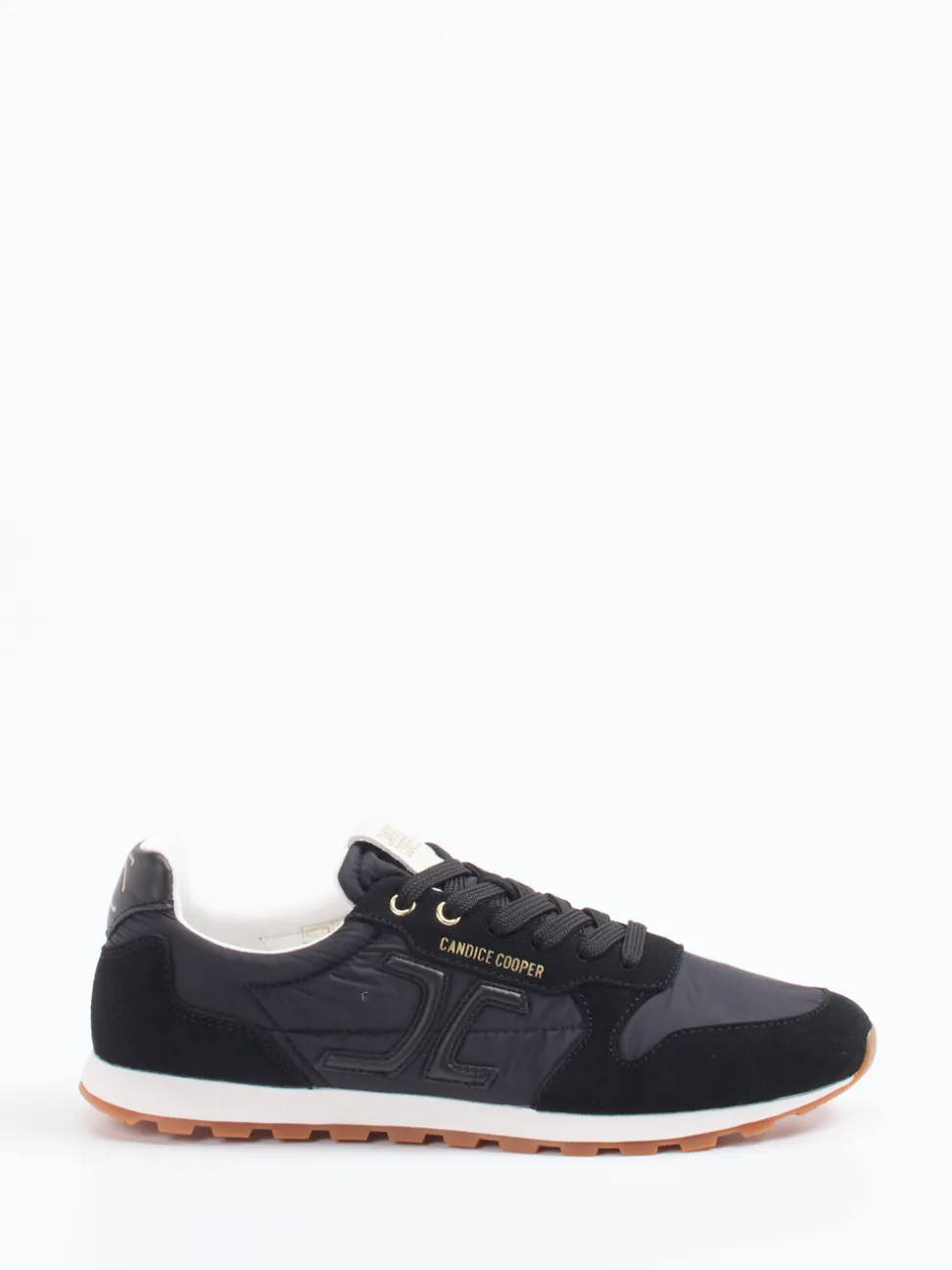 Candice Cooper – Sneaker aus Veloursleder und Nylon schwarz