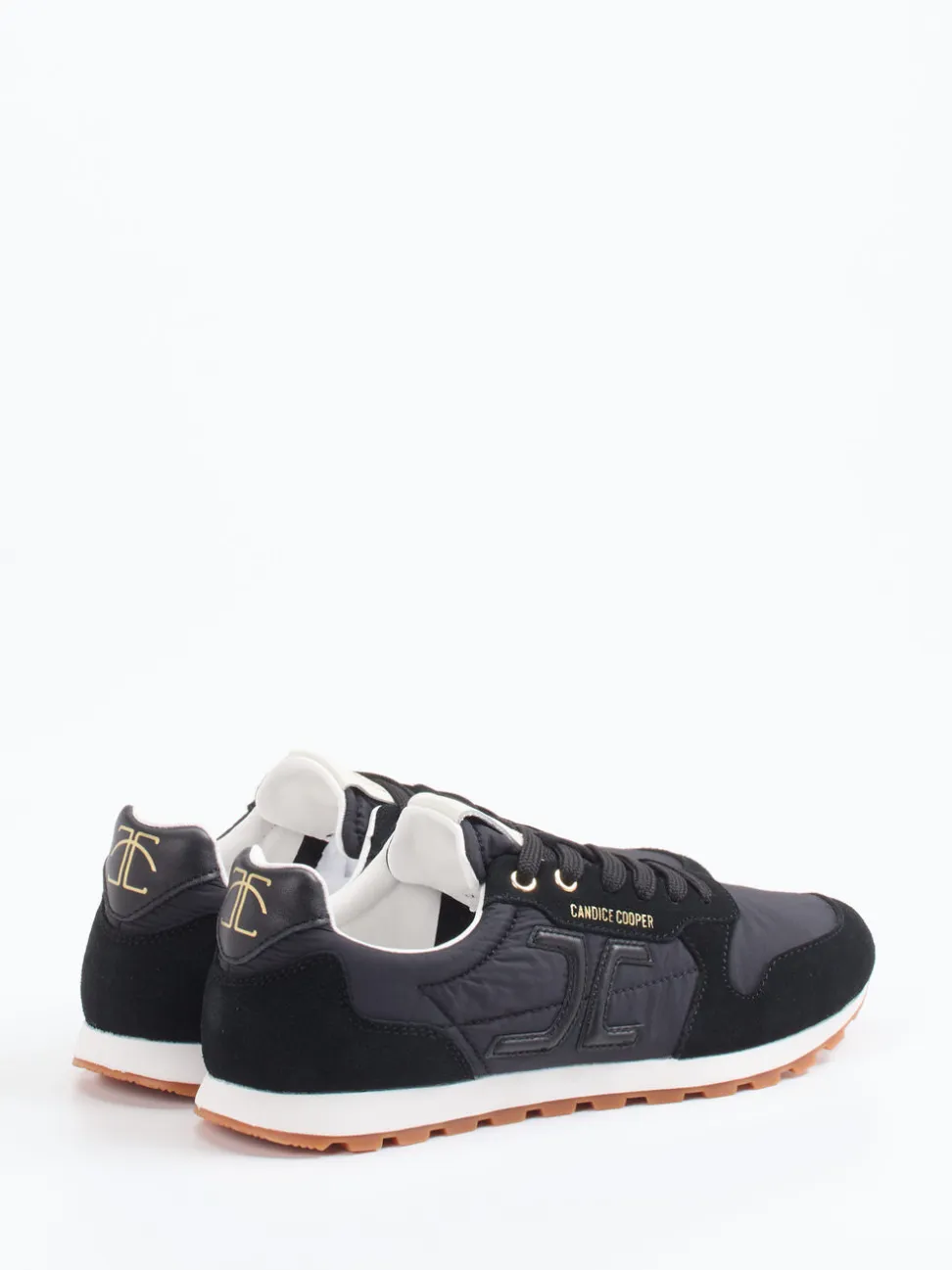 Candice Cooper – Sneaker aus Veloursleder und Nylon schwarz