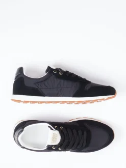 Candice Cooper – Sneaker aus Veloursleder und Nylon schwarz