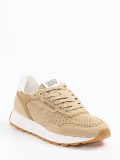 Candice Cooper – Sneaker aus Veloursleder Beige