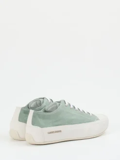 Candice Cooper – Sneaker aus Veloursleder Salbeigrün