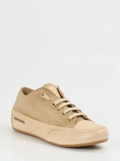Candice Cooper – Sneaker aus Veloursleder beige