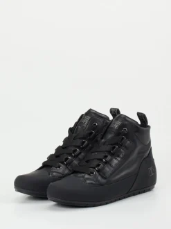 Candice Cooper – Sneaker aus Kalbleder in Schwarz